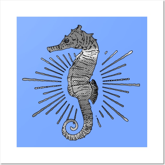 Caballito de Mar - Sea Horse Wall Art by lunalunera